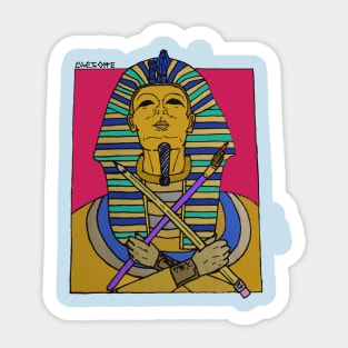 Artistic Pharaoh Sticker